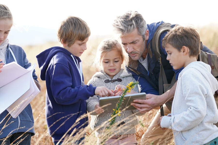 Natural education. Учитель на природе. Картинки детей на природе с картой.